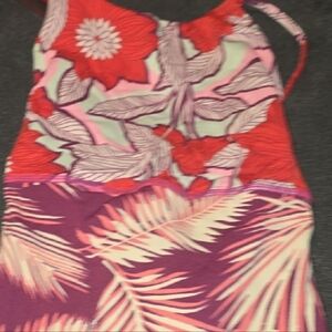 Maaji Kids Swim One Piece - Red and Purple Floral